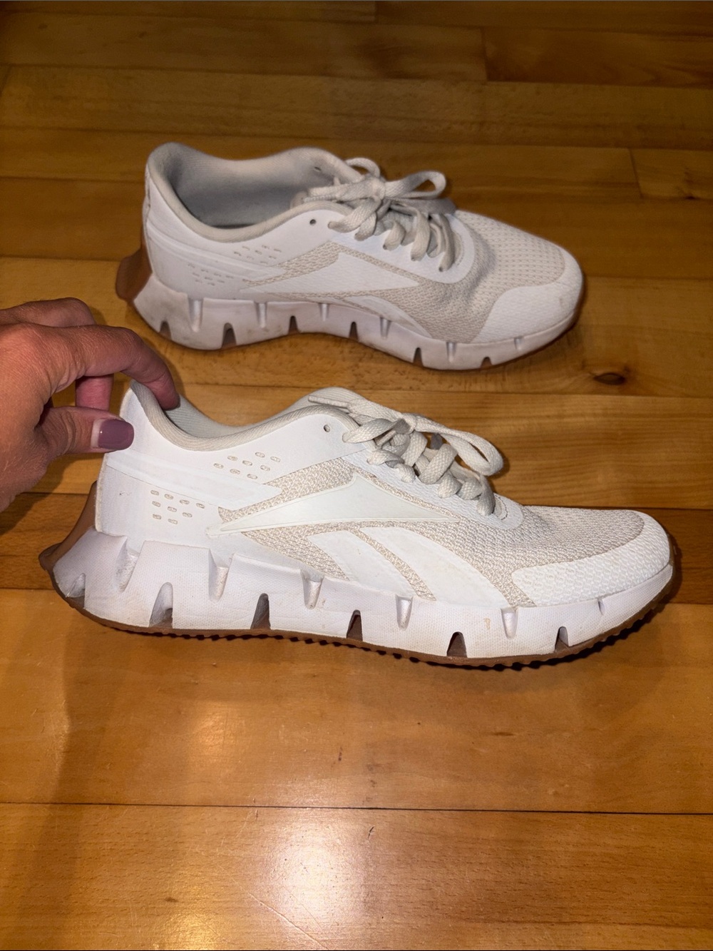 White Reebok zig sneakers - Picture 3 of 7